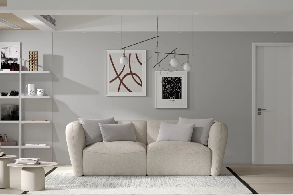 Minimalistyczna sofa Candelo 