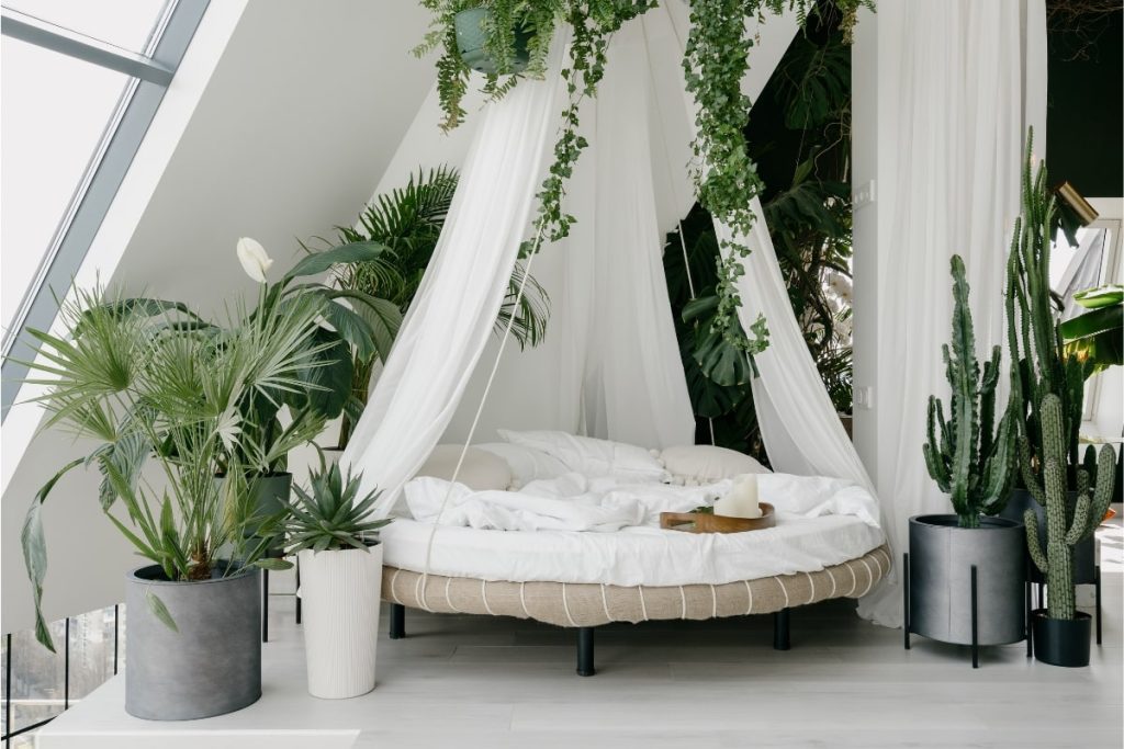 styl boho w pokoju