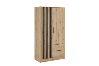 http://Szafa%20Neria%20105%20cm%20-%20dąb%20artisan%20/%20czarny%20