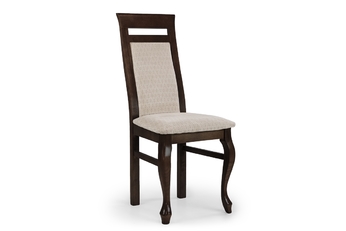 Krzesło tapicerowane Palermo - tkanina Austin 02, drewno brąz - Wyprzedaż