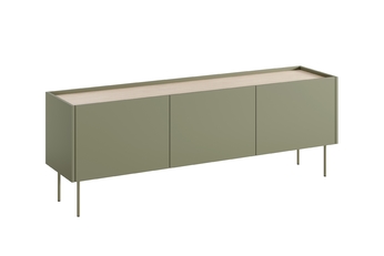 http://Szafka%20RTV%20Desin%20170%20cm%20z%20ukrytą%20szufladą%20i%20metalowymi%20nogami%20-%20oliwka%20/%20dąb%20nagano