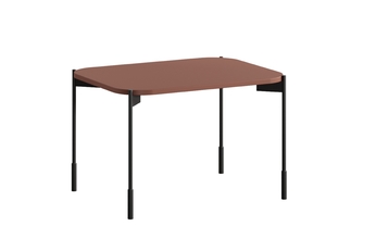 http://Stolik%20kawowy%20Sonatia%2060%20cm%20prostokątny%20na%20metalowych%20nogach%20-%20burgund