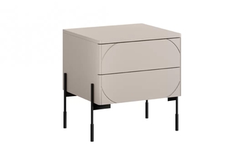 http://Szafka%20nocna%20z%20dwoma%20szufladami%20Sonatia%20na%20metalowych%20nogach%2045%20cm%20-%20kaszmir