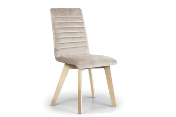 Krzesło tapicerowane Modern 2 na drewnianych nogach - beż Salvador 02 / nogi buk