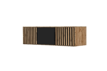 Nadstawka do szafy z lamelami Bali Lux D3 - dąb wotan / czarny