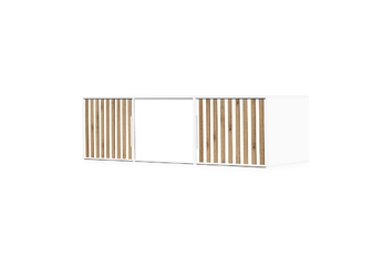 Nadstawka do szafy z lamelami Bali Lux D3 - biała