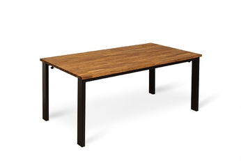 Stół drewniany Loft Rozalio 160x80 - dąb ciemny