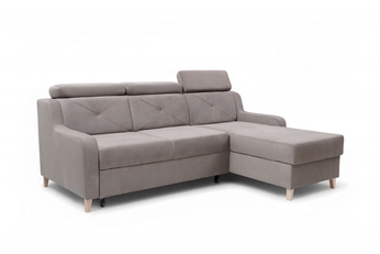 http://Narożnik%20Laksaro%20z%20funkcją%20spania%20prawostronny%20-%20ciemno%20beżowy%20welur%20Jasmine%2025
