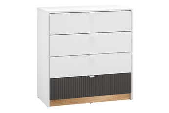 http://Komoda%20Gaoli%2007%20z%20szufladami%2082%20cm%20-%20biały%20/%20dąb%20castello%20/%20grafit