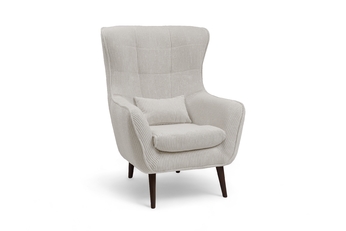 http://Fotel%20uszak%20Dylian%20na%20drewnianych%20nogach%20-%20kremowy%20sztruks%20Poso%20100%20/%20nogi%20wenge