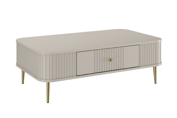 http://Stolik%20kawowy%20Vesper%20103x60%20cm%20z%20szufladą%20-%20kaszmir%20/%20złote%20nogi