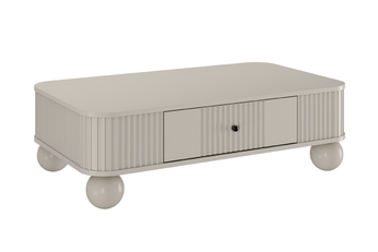 http://Stolik%20kawowy%20Vesper%20103x60%20cm%20z%20szufladą%20-%20kaszmir%20/%20czarne%20uchwyty%20/%20nogi%20kule