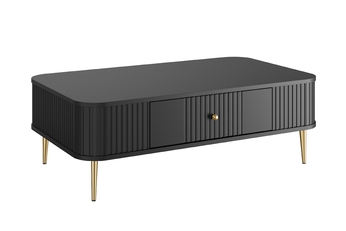 http://Stolik%20kawowy%20Vesper%20103x60%20cm%20z%20szufladą%20-%20czarny%20/%20złote%20nogi
