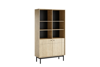 http://Regał%20Jolinio%20104%20cm%20dwudrzwiowy%20-%20dąb%20linea%20/%20czarne%20nogi