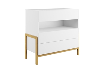 http://Komoda%20dziecięca%20Silia%2094%20cm%20z%20szufladami%20-%20biel%20alpejska%20/%20dąb