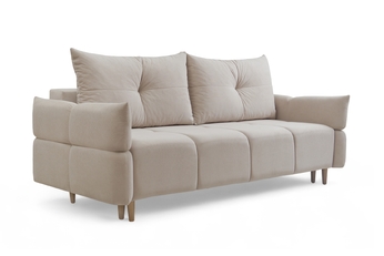 http://Kanapa%20rozkładana%20Fitelia%20z%20pojemnikiem%20-%20jasny%20beżowy%20plusz%20Pretty%2003%20/%20buk%20