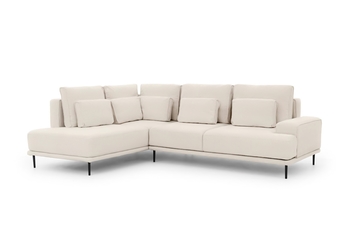 http://Narożnik%20Nicole%20L%20rozkładany%20do%20salonu%20lewostronny%20-%20kremowy%20welur%20Matt%20Velvet%206%20/%20nogi%20czarne%20