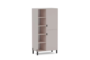 http://Regał%20Cremona%2080%20cm%20z%20szafkami%20prawostronny%20-%20beż%20piaskowy