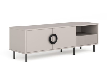 http://Szafka%20RTV%20Nubo%20150%20cm%20-%20kaszmir%20/%20czarny