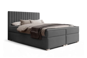 http://Łóżko%20kontynentalne%20Solani%20180x200%20z%20pojemnikami%20-%20ciemny%20szary%20welur%20Castel%2093