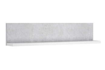 Wisząca półka Bota 01 - 150 cm - biały / beton colorado