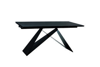 Stół rozkładany Westin II - efekt kamienia/czarny mat 