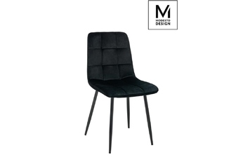 Krzesło Carlo welur - czarne