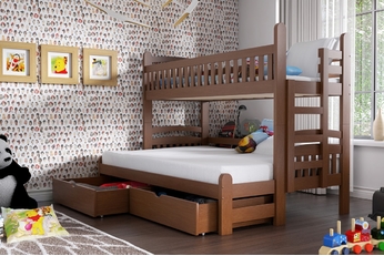 Łóżko piętrowe drewniane Amely Maxi 80x200 Certyfikat