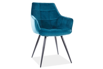 http://Krzesło%20tapicerowane%20Lilia%20Velvet%20z%20metalowymi%20nogami%20-%20turkus%20/%20Bluvel%2085%20/%20czarne%20nogi