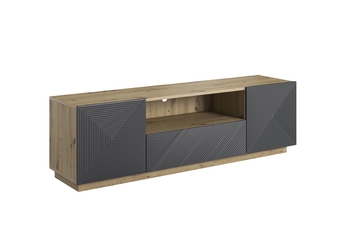 http://Szafka%20RTV%20z%20szufladą%20Asha%20167%20cm%20-%20artisan%20/%20rivier%20stone%20mat