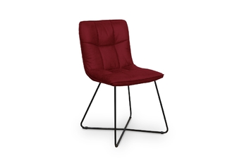Krzesło tapicerowane Valencia Pik - Czerwony - Wyprzedaż
