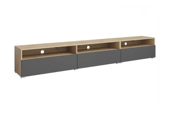 http://Szafka%20RTV%20Baros%2040%20z%20wnękami%20270%20cm%20-%20dąb%20artisan%20/%20szary%20mat