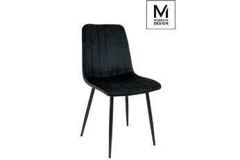 MODESTO krzesło LARA czarne - welur, metal