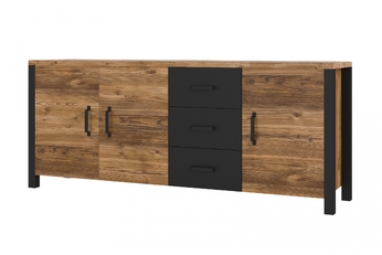 http://Komoda%20Olin%2047%20192%20cm%20z%20szufladam%20-%20appenzeller%20fichte%20/%20czarny