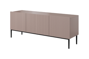 http://Szafka%20RTV%20Nicole%20150%20cm%20na%20metalowych%20nogach%20z%20szufladą%20-%20antyczny%20róż%20/%20czarne%20nóżki