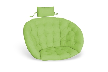 Poduszka z zagłówkiem do fotela wiszącego kokon - zielony neon - Końcówka serii