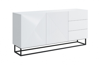 http://Komoda%20Asha%20167%20cm%20z%20szufladami%20i%20metalowymi%20nogami%20-%20biały%20połysk