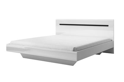 Łóżko do sypialni 160x200 Hektor 31 - biały połysk