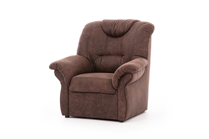 Fotel wypoczynkowy Lonigo - brązowa tkanina Preston 29