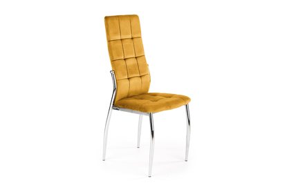 Krzesło tapicerowane K416 - musztardowy velvet