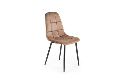 Krzesło tapicerowane K417 - beżowy velvet