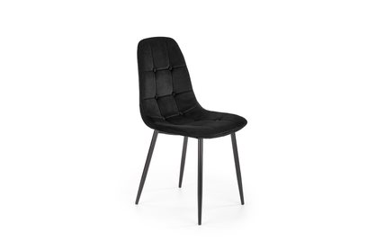 Krzesło tapicerowane K417 - czarny velvet