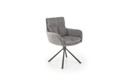 Krzesło tapicerowane obrotowe K495 - popielaty
