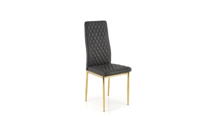 Krzesło tapicerowane K501 - czarny / złoty