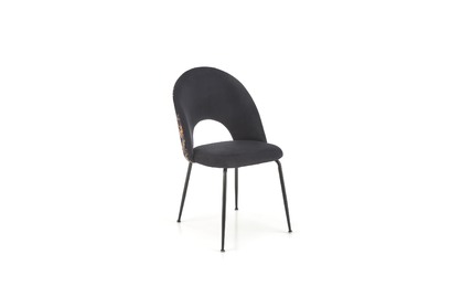 Krzesło tapicerowane K505 - czarny