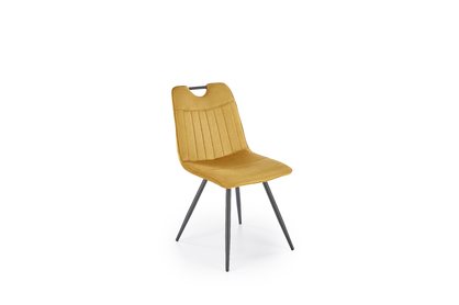 Krzesło tapicerowane K521 - musztardowy