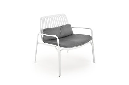 Krzesło ogrodowe Mebly - biały / popielaty
