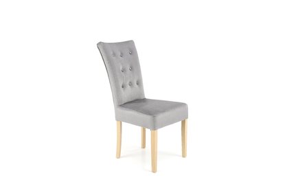 Krzesło tapicerowane Vermont - dąb miodowy / popiel