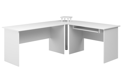 Narożne biurko BK53N 215 cm - biel arktyczna