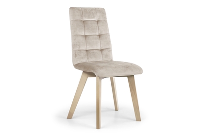 Krzesło tapicerowane Modern 4 na drewnianych nogach - beż Salvador 02 / nogi buk